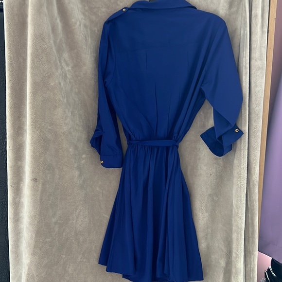 Cobalt Blue Button Up dress NWT - Picture 9 of 9